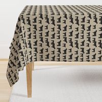 black angus fabric cattle and cow fabric cow design - sand