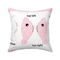 Cut & Sew Pink Dolphin Plush