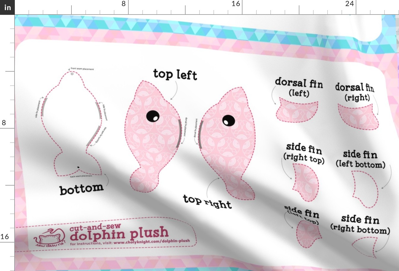 Cut & Sew Dolphin Plush Bundle