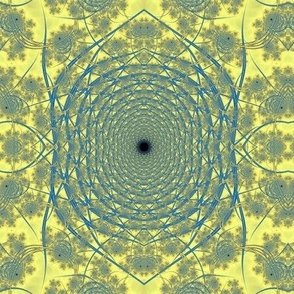 Blue-gold colored Spiral