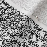 Black and White Damask 5