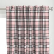 fall plaid - pink and grey - fearfully and wonderfully made coordinate fabric