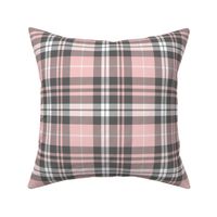 fall plaid - pink and grey - fearfully and wonderfully made coordinate fabric