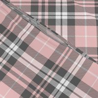 fall plaid - pink and grey - fearfully and wonderfully made coordinate fabric