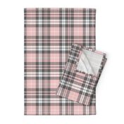 fall plaid - pink and grey - fearfully and wonderfully made coordinate fabric