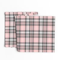 fall plaid - pink and grey - fearfully and wonderfully made coordinate fabric