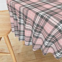 fall plaid - pink and grey - fearfully and wonderfully made coordinate fabric