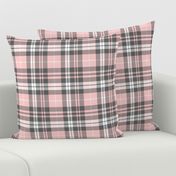 fall plaid - pink and grey - fearfully and wonderfully made coordinate fabric