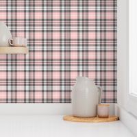 fall plaid - pink and grey - fearfully and wonderfully made coordinate fabric