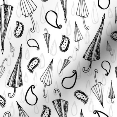 The Umbrellas of Paisley - White