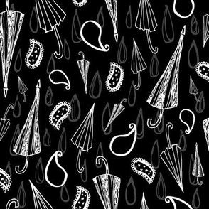 The Umbrellas of Paisley - Black