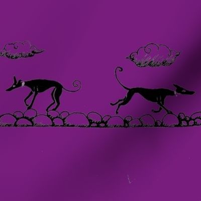 Hound_parade_Bows_2_Row_Purple_