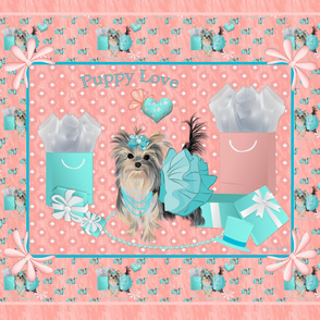 Yorkie - Brandy Tiffany - Quilt Panel