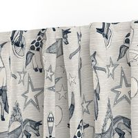 foxy circus indigo ivory