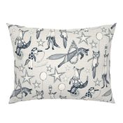 foxy circus indigo ivory