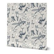 foxy circus indigo ivory