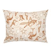 foxy circus rust ivory