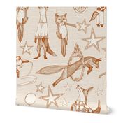 foxy circus rust ivory