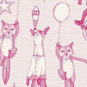 foxy circus pink ivory