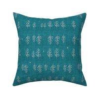 Arctic Night Forest (teal)