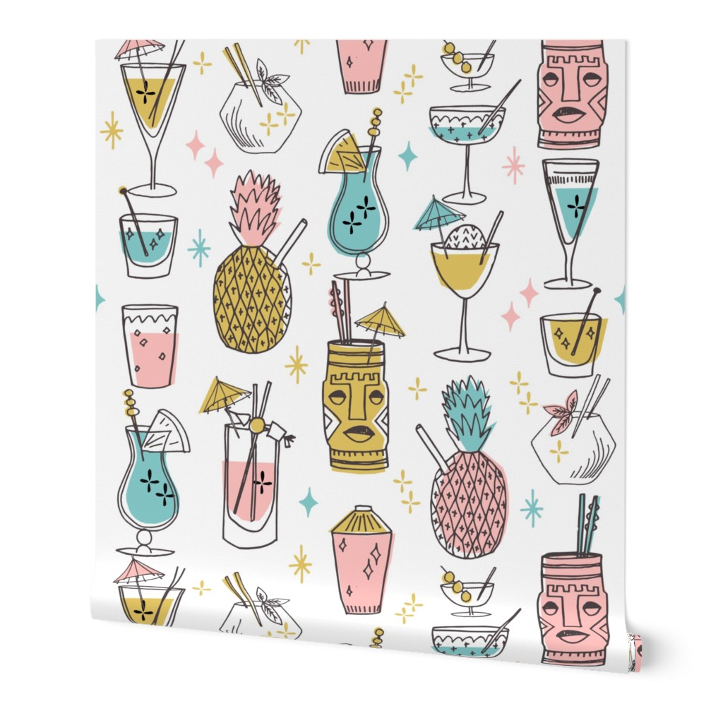 Retro Cocktails fabric