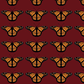 Butterflies on Red