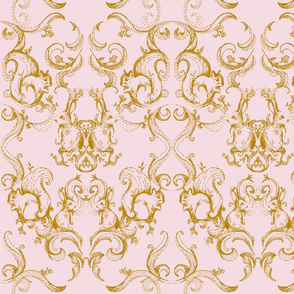 BACKYARD DAMASK_GOLD