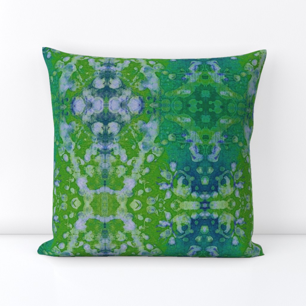 blessed batik green blue