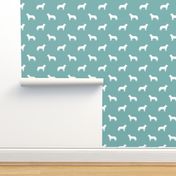 Australian Cattle Dog silhouette gulf blue