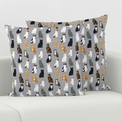 Cats fabric pattern cat breeds 3