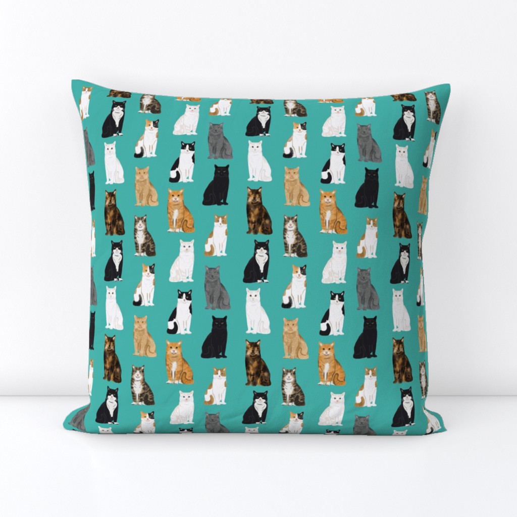 Cats fabric pattern cat breeds 2