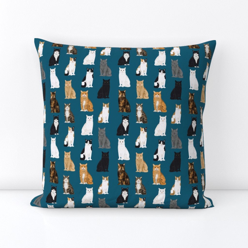 Cats fabric pattern cat breeds 4