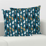 Cats fabric pattern cat breeds 4