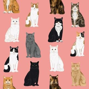 Cats fabric pattern cat breeds 5