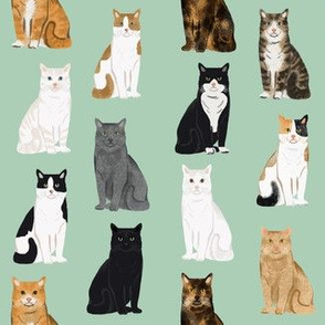 Cats fabric pattern cat breeds 6