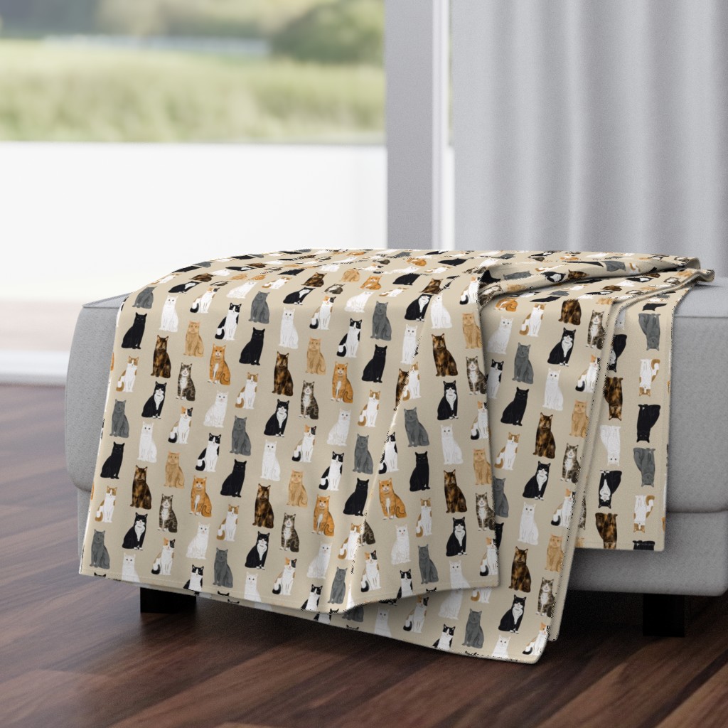 Cats fabric pattern cat breeds 9