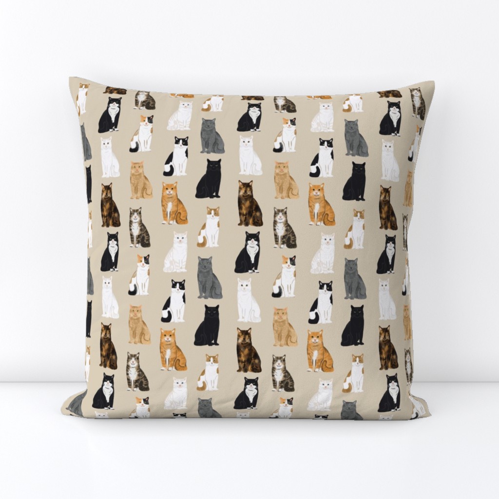 Cats fabric pattern cat breeds 9