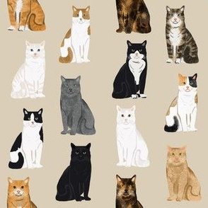 Cats fabric pattern cat breeds 9