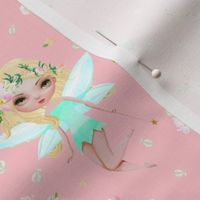 4" Floral Fairy / Mix & Match  with Flowers / Dark Pink