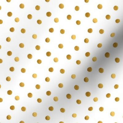 golden polka dots