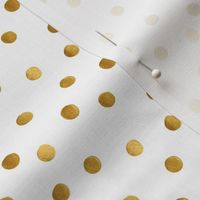 golden polka dots