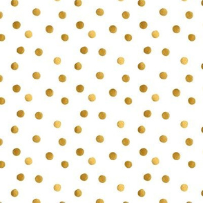 golden polka dots