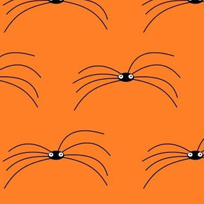 Cute Spiders in Orange