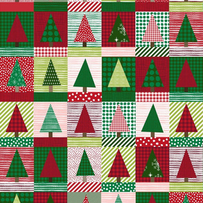 christmas tree block quilt cute christmas cheater quilt fabric xmas holiday