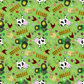 Small Farmyard Cow Solid BG