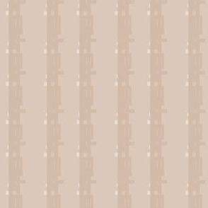 Pinkish Beige Pixellated Stripe