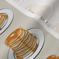 pancakes on beige