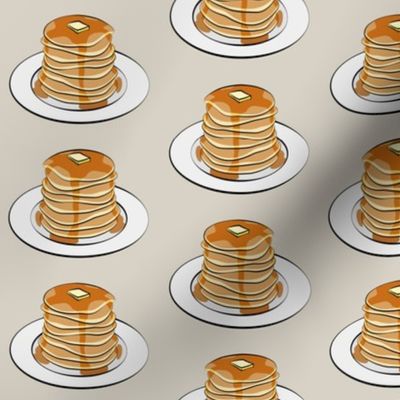 pancakes on beige