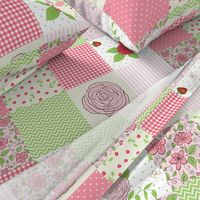 Summer Garden cheater quilt