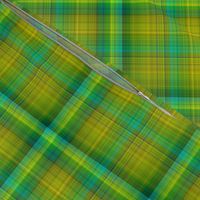 GREEN SPRING GRASS large PLAID TARTAN